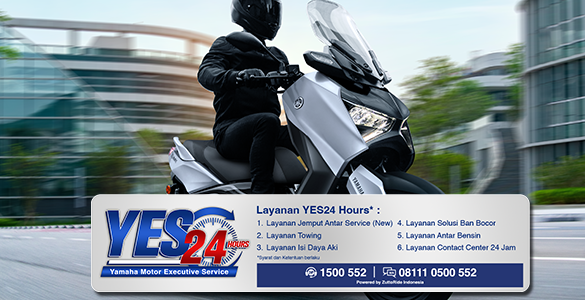 Konsumen dapat menghubungi Call Center 1-500-552 jika membutuhkan bantuan/dalam kondisi darurat, lalu akan dikonfirmasi dari YES24. Layanan 24 jam yang diberikan yaitu derek, pengantaran bensin, pengecasan aki, & penanganan ban kempes. Rescuer YES24 akan menuju lokasi & membawa sepeda motor ke Yamaha Premium Shop terdekat.