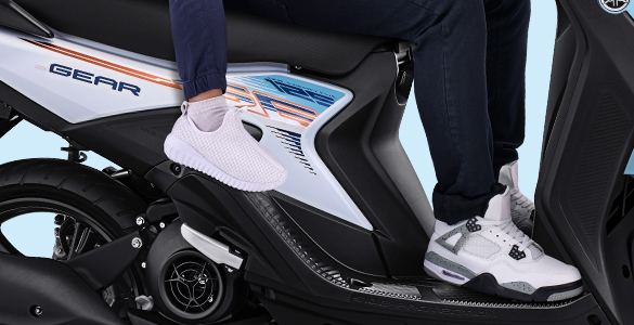 Tambahan Pijakan Kaki untuk anak kecil yang memberikan kenyamanan saat berboncengan.