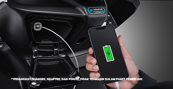 Semakin praktis dengan "Electric Power Socket" untuk mengisi daya gadget pengendara.