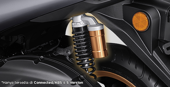 Untuk mendukung performa berkendara yang lebih nyaman diberbagai kondisi jalan.