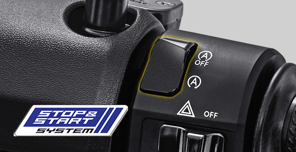 Stop & Start System (SSS) berfungsi untuk mengurangi konsumsi bahan bakar yang tidak perlu pada saat motor sedang berhenti.