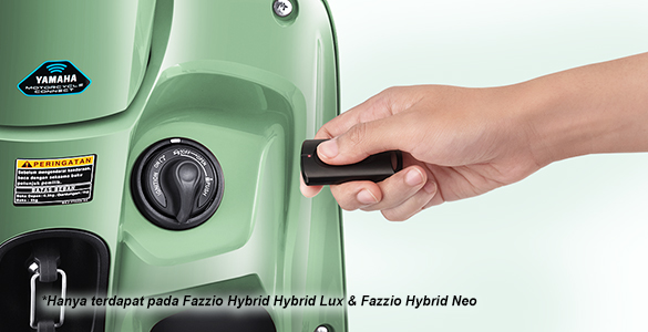 Sistem kunci canggih tanpa anak kunci (keyless), dilengkapi fitur Answer Back System, memudahkan pengendara mencari posisi parkir motor.