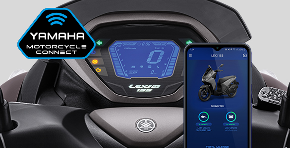 Teknologi modern dan informatif yang menghubungkan antara motor dengan smartphone untuk menginformasikan rekomendasi perawatan, konsumsi BBM, Lokasi parkir terakhir, notifikasi malfungsi, dan lain-lain.
